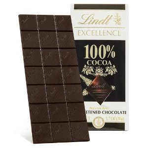 Lindt 100% Cocoa Dark Chocolate EXCELLENCE Bar (1.7 oz)