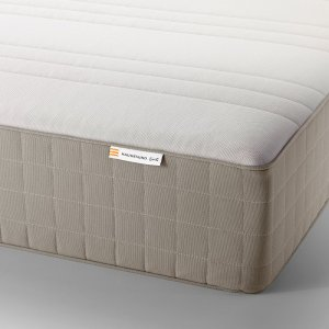 Ikea HAUGESUND Spring mattress, medium firm/dark beige, Queen