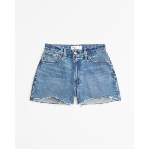 Abercrombie & Fitch Curve Love High Rise 4" Mom Short