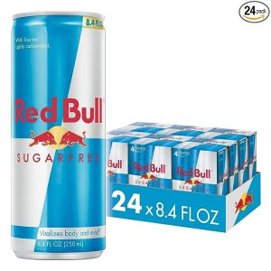 Red Bull Energy Drink, Sugar Free, 24 Pack of 8.4 Fl Oz, Sugarfree (6 Pack of 4)