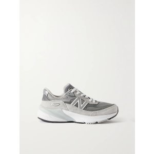 New Balance Made in USA 990V6 suede, leather and mesh sneakers