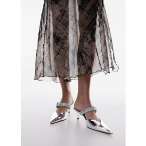 Mango Pointed shoes with rhinestone detail