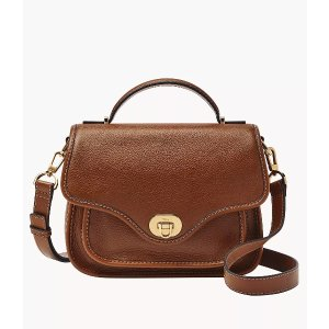 Fossil Heritage Leather Top Handle Crossbody Bag