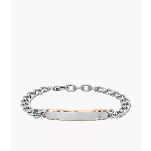 Fossil Classic Two-Tone Stainless Steel Chain Bracelet