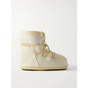 Moon Boot Icon Low shell and faux leather snow boots