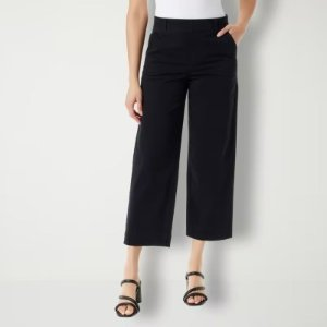 Gloria Vanderbilt ® Amanda Shape Effect Womens High Rise Wide Leg Cropped Pants