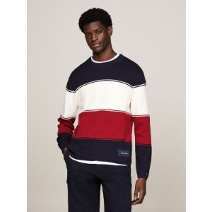 Tommy Hilfiger Mixed Knit Colorblock Sweater