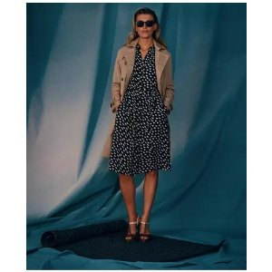 Brooks Brothers Viscose Georgette Shirt Dress