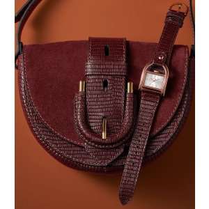 Fossil Harwell Leather Small Flap Crossbody Bag