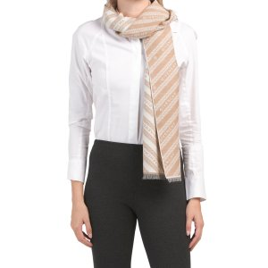 Made In Italy Wool Blend Designer Multi-chain Scarf | Mother's Day Gifts | Marshalls