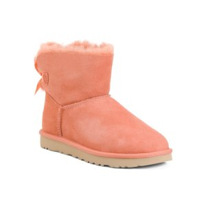 Suede Bailey Bow Cozy Booties | Women's Shoes | Marshalls