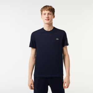 Lacoste Men’s Regular Fit Logo Stripe T-Shirt