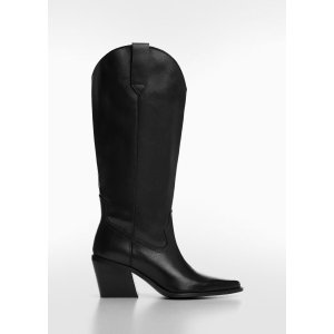 Mango Cowboy leather boots