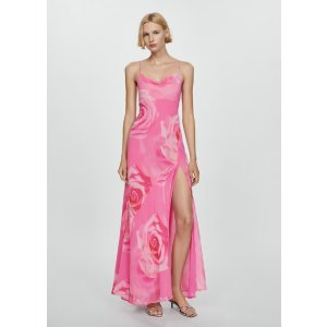 Mango Floral dress with slit