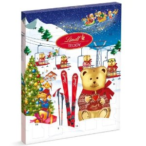 Lindt Holiday Teddy Ski Advent Calendar (6 oz)