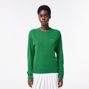 Lacoste Women's Crew Neck Wool Sweater