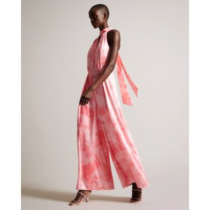 Ted Baker Tinslee Halter Neck Wide Leg Jumpsuit