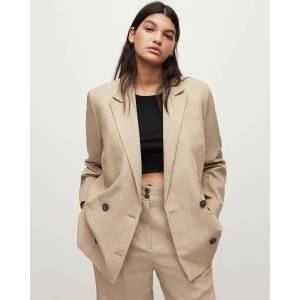 AllSaints Petra Linen Blend Blazer