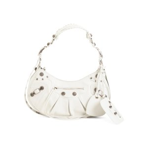Made In Italy Le Cagole Leather Small Shoulder Bag With Strap