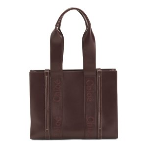 Made In Italy Leather Woody Medium Shopper Tote