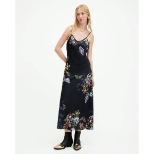 AllSaints Bryony Sanibel Midi Slip Dress