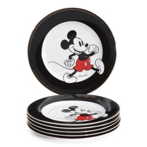 6pk Mickey Signature Appetizer Plates