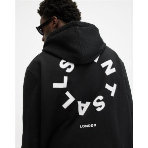 AllSaints Tierra Pullover Circle Logo Hoodie