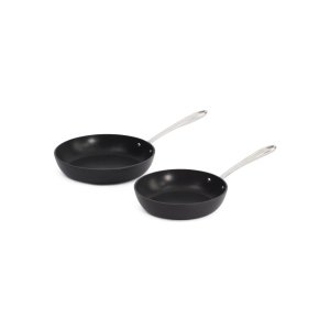 2pc Stainless Steel Essentials Fry Pan Set Slightly Blemished