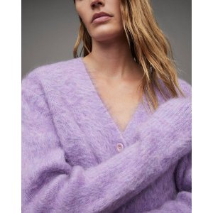 AllSaints Wick Brushed V-Neck Cardigan