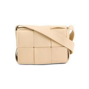 Made In Italy Leather Candy Cassette Mini Intreccio Crossbody