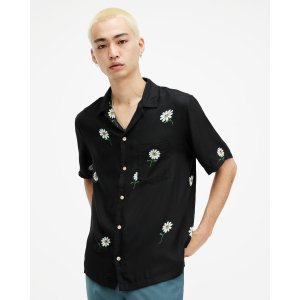 AllSaints Daisical Floral Print Relaxed Shirt