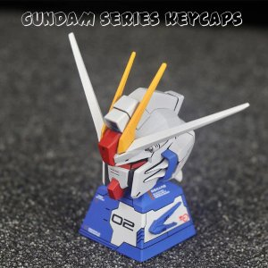 39.77US $ 30% OFF|Kawaii Gundam Cartoon Character 3D Stereo Customized Diy Mechanical Keyboard Keycap Figure Ornaments Delicate Anime Peripherals| | - AliExpress