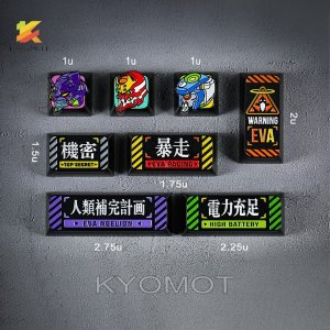 7.18US $ 58% OFF|KYOMOT Anime Keycaps EVA 00 EVA 01 EVANGELION 02 Metal Handmade Keycap for Cherry MX Switch DIY Layout Game Mechanical Keyboard| | - AliExpress