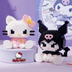 0.98US $ 84% OFF|Hello Kitty Building Block Assembled Toys Decorative Ornament Sanrio Anime Figure Kuromi Model My Melody Children's Puzzle Gift - Animation Derivatives/peripheral Products - AliExpress