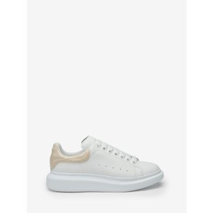 Alexander McQueen Men's Oversized Sneaker in White/oyster