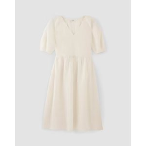 Everlane The Linen Oversized Puff-Sleeve Dress
