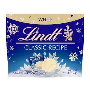 Lindt CLASSIC RECIPE Holiday White Chocolate Snowflake Pouch (15-pc, 5.3 oz)