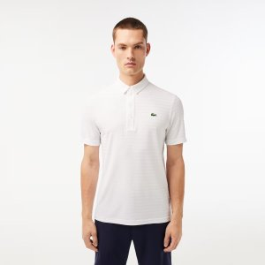 Lacoste Men's SPORT Textured Breathable Golf Polo