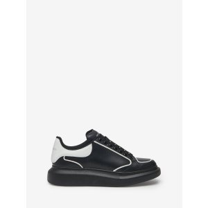Alexander McQueen Men's Oversized Sneaker in Black/white