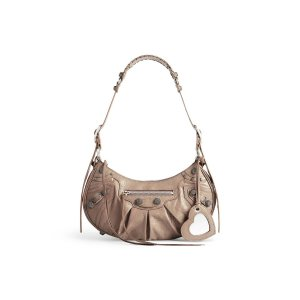 Balenciaga Women's Le Cagole Small Shoulder Bag in Light Brown