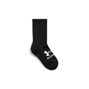 Balenciaga Under Armour® Tennis Socks in Black/white