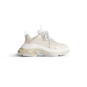 Balenciaga Women's Triple S Sneaker in Off White