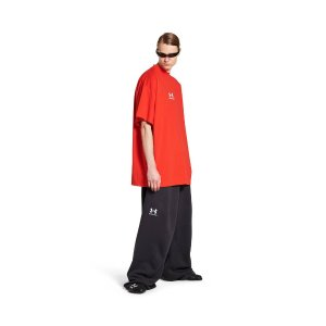 Balenciaga Under Armour® T-shirt Oversized Fit in Red/white