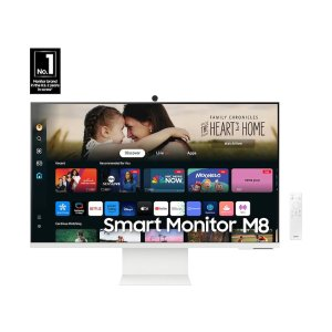 Samsung 32" Smart Monitor M8 (M80D) 4K UHD with Streaming TV, Speakers, USB-C, Ergonomic Stand and SlimFit Camera | Samsung US
