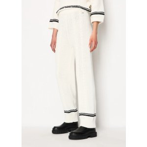 Armani Sustainability Values knitted recycled cotton pants