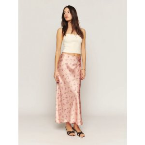 Reformation Layla Silk Skirt