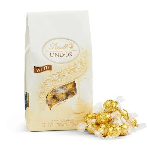 Lindt White Chocolate LINDOR Truffles 75-pc Bag (31.7 oz)
