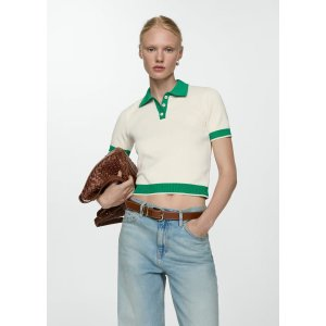 Mango Knitted polo neck sweater