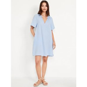 Old Navy Crinkle Gauze Mini Swing Dress