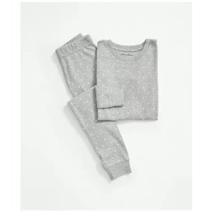 Brooks Brothers Kids Cotton Printed Pajama Set